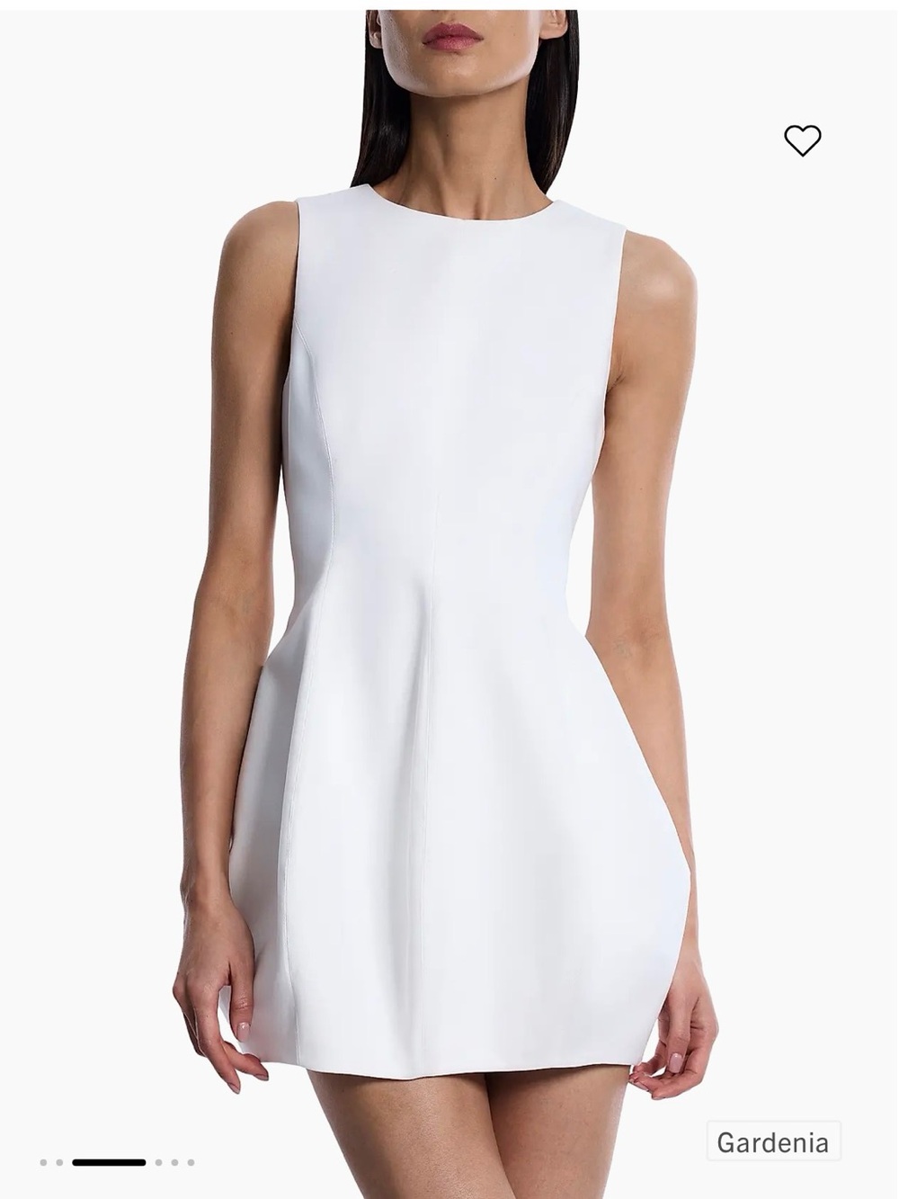 BCBG Brand new Sleeveless White A-Line Dress
